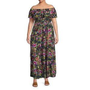 Plus Size floral maxi dress
